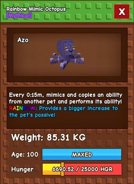 Huge Rainbow Mimic 15s